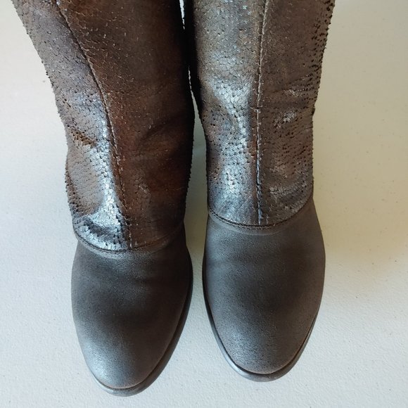 Donald Pilner Brown Leather Devi Riding Boot - Picture 4 of 11